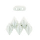 Matubo GemDuo Beads 8x5mm Luster - Opaque white